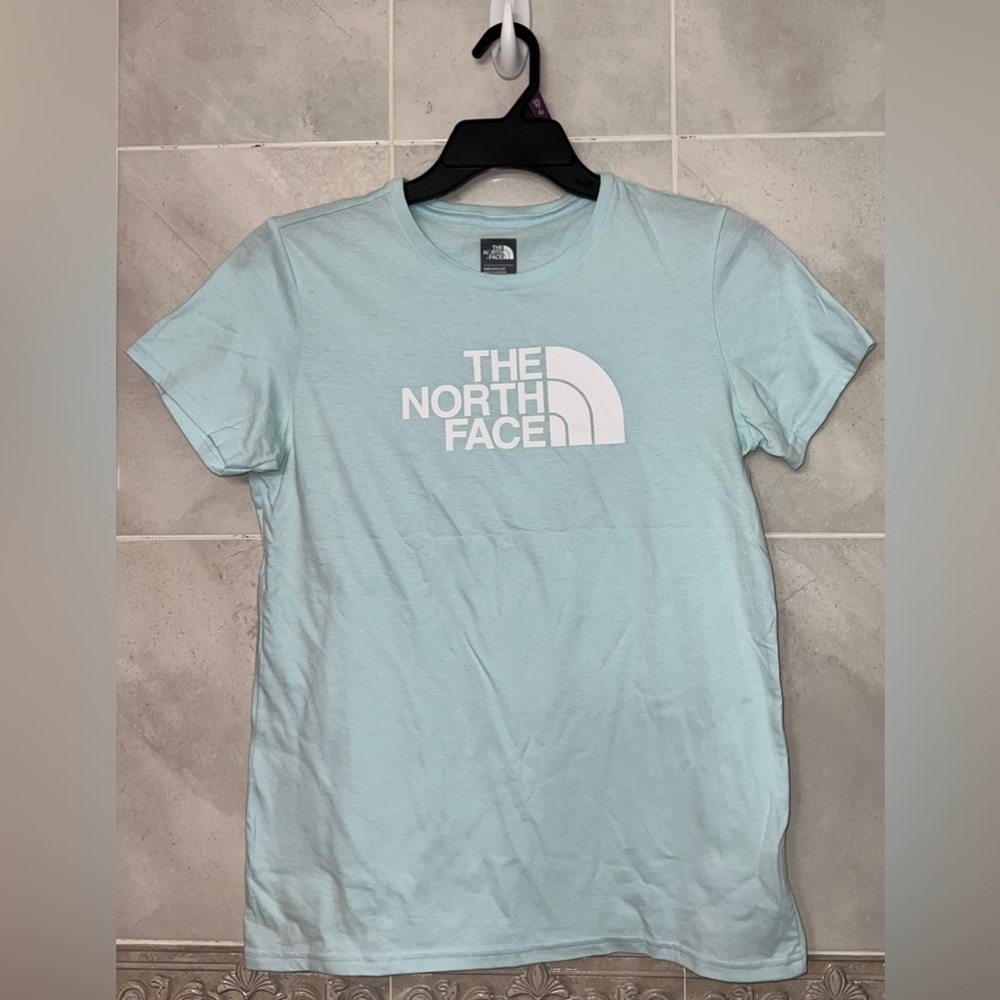 Aqua Tee with Logo | The North Face | Girls